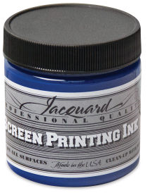 Jacquard encre de sérigraphie 118 ml - peinture textile cyan primaire