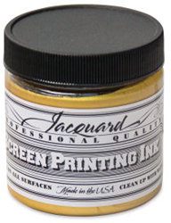 Jacquard encre de sérigraphie 118 ml or soleil peinture textile