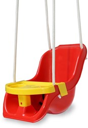 Jamara balançoire bébé Comfort Swing rouge 2en1 - balançoire jouet