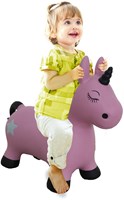 Jamara animal sauteur licorne rose avec pompe - jouet à sauter enfant
