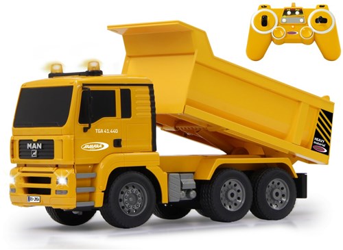 Jamara camion-benne MAN 1:20 véhicule de chantier télécommandé jaune
