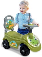Jamara Rutscher Dino - Kinderauto grün mit Schiebestange und Sicherheit-2
