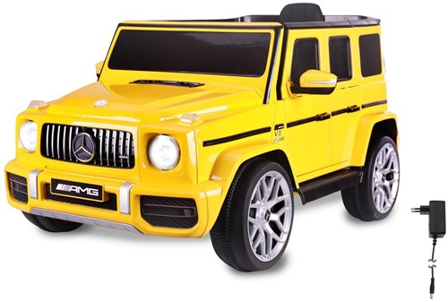 Jamara Mercedes-AMG G 63 voiture électrique enfant jaune 12V avec musique-2