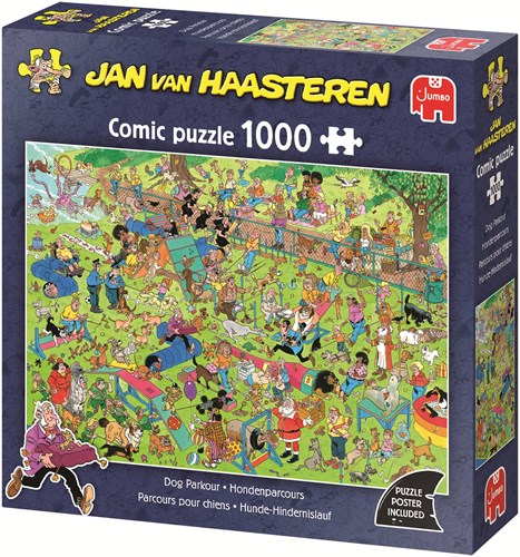 Jumbo Puzzle Jan van Haasteren Hundesport 1000 Teile Cartoon-2