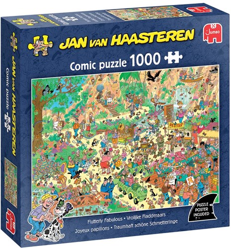 Jumbo Puzzle Jan van Haasteren fröhliche Schmetterlinge 1000 Teile Tiere-2