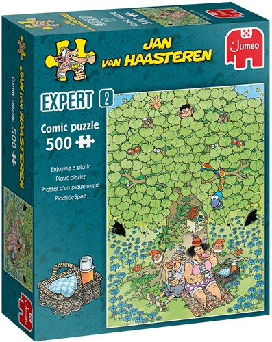 Jumbo Puzzle Jan van Haasteren Picknick Spaß 500 Teile Cartoon-2
