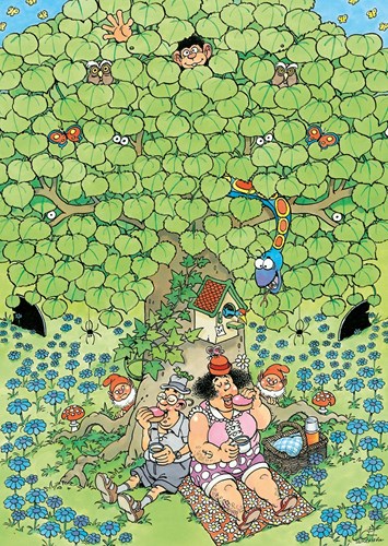 Jumbo Puzzle Jan van Haasteren Picknick Spaß 500 Teile Cartoon