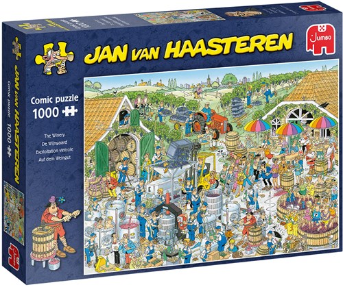 Jumbo Puzzle Jan van Haasteren Der Weingarten 1000 Teile Cartoon-2