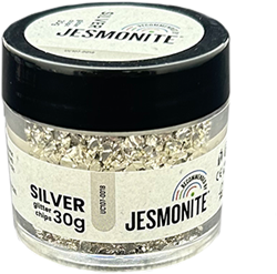 Jesmonite Jesmonite Glitzerchips 30g Silber