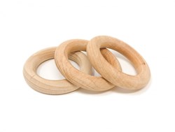 Grapat anneaux de jeu en bois naturel - 3 pièces - jouet éducatif