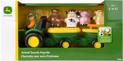 Britains tracteur jouet John Deere avec animaux et sons - ferme