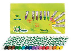 Jolly Wachsmalstifte Set 18 Stück für Kinder - extra dick und bunt