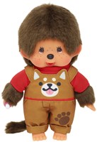 Monchhichi Jongen tuinbroek hond (20cm)