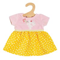 Heless Puppenkleid Bunny Lou rosa gelb 35-45cm Kleidung