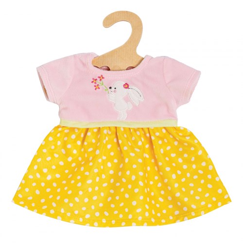 Heless Puppenkleid Bunny Lou rosa gelb 35-45cm Kleidung