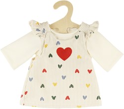 Heless Jurk met tshirt Confetti Hart (2835cm)