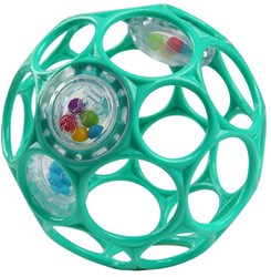 Oball Rassel Baby Spielzeug - Grün Blau - Flexibel und leicht