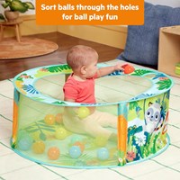 Bright Starts Rowdy Rainforest Stow & Go Ball Pit-2