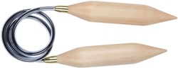 KnitPro aiguilles circulaires Jumbo Birch 120cm 20.00mm pour grands projets