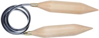 KnitPro Jumbo Birch Rundstricknadeln 100 cm 25,00 mm – 3 Stück