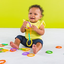 Bright Starts Spielzeug Lots of Links bunte Spielringe Baby