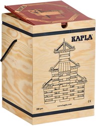 KAPLA Holzbaukasten 280 Steine in Holzkiste mit Kunstbuch