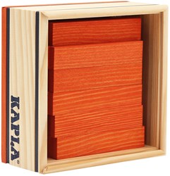 Kapla Kapla - 40 SQUARES - Colored planks orange