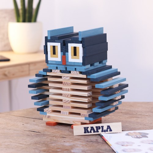 Kapla coffret de construction planchettes bois chouette 120 pièces jouet-2