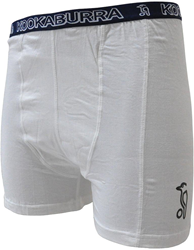 Kookaburra sous-vêtement sport jock short junior avec pochette coton lycra blanc