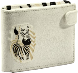 Nici portefeuille enfant zèbre blanc - portefeuille coloré pour enfants