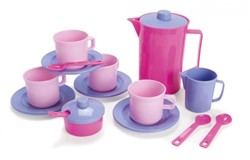 Dantoy Koffieset roze, lila  17dlg.