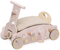 Label Label Holz 3-in-1 Lauflernwagen Schaukelauto rosa Motorik
