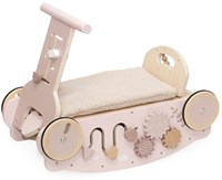Label Label Holz 3-in-1 Lauflernwagen Schaukelauto rosa Motorik-2