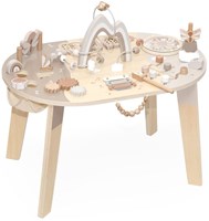 Label Label Holz-Aktivitätstisch - pädagogisches Spielzeug für Kleinkinder - Nougat-2