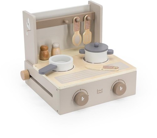 Label Label Holz Klappbarer Spielzeugherd - Kinderküche Nougat-2