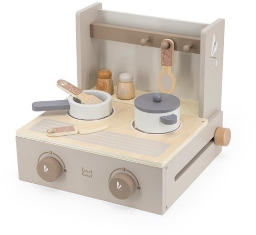 Label Label Holz Klappbarer Spielzeugherd - Kinderküche Nougat