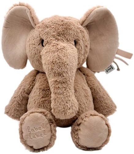 Label Label Kuscheltier Elefant Elly Nougat recyceltes Plüsch 34 cm