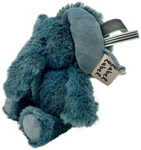 Label Label Kuscheltier Elefant Elly blau recyceltes Plüsch 15 cm-2