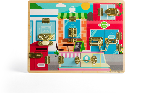 Bigjigs Toys Latches & Catches Board