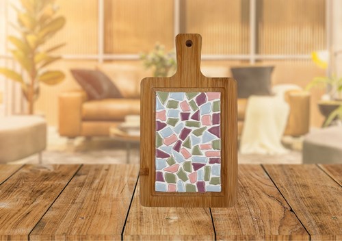 Little Creations planche apéritive DIY mosaïque pastel - kit créatif