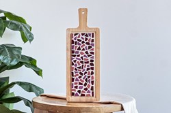 Little Creations DIY Mosaik Servierbrett Rosa - Kreatives Bastelset Erwachsene