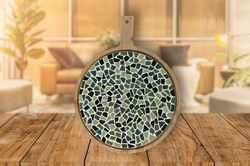 Little Creations DIY runde Snackplatte grün Mosaik Bastelset