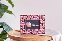 Little Creations DIY Mosaik Bilderrahmen rosa - Kreatives Bastelset Erwachsene