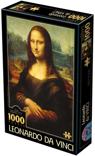 D-Toys puzzle Mona Lisa 1000 pièces art carton-2