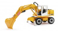 Bruder pelleteuse Liebherr véhicule de chantier jaune plastique 1:16