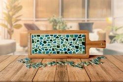Little Creations planche à servir mosaïque DIY verte - kit créatif