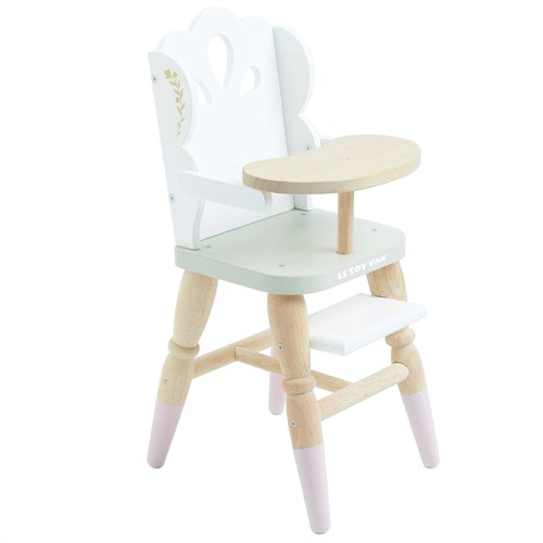 Le Toy Van chaise haute en bois pour poupée rose - meuble poupée FSC 100%