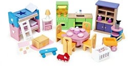 Le Toy Van LTV - Complete Dolls house Furniture Set - FSC 100%