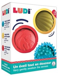 Ludi jouet sensoriel - 3 balles sensorielles pour bébés et tout-petits