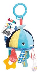 Ludi baleine d'activités jouet bébé avec clip - sensoriel et motricité